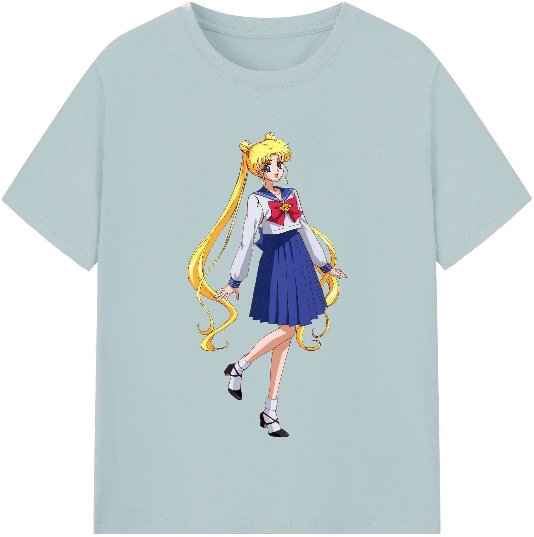 （画像用） 美少女戦士セーラームーン 愛野 美奈子 あいの みなこ Sailor Moon Aino Minako 綿100％半袖Tシャツ（フロントプリント）